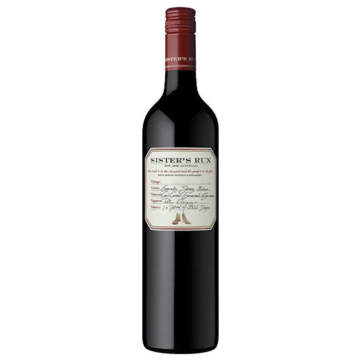 A bottle of 2022 Sister's Run Cows Corner Grenache Shiraz Mataro 750ml Red Wine