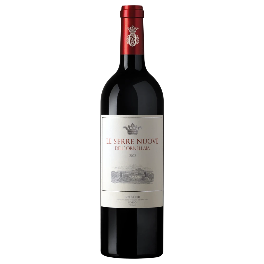 A bottle of Le Serre Nuove Dell ’Ornellaia 2022 3000ml Red Wine