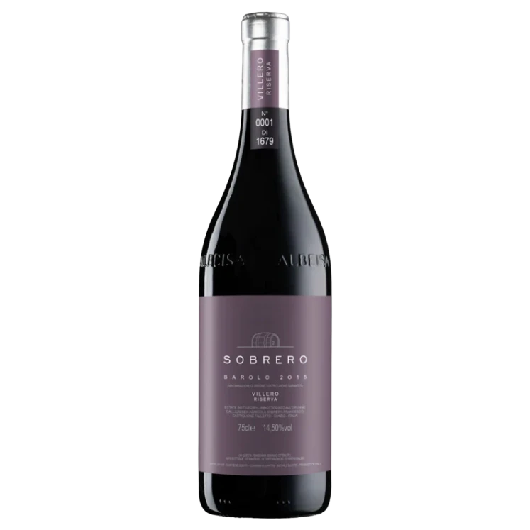 A bottle of Sobrero Barolo Riserva Villero DOCG 2015 750ml Red Wine