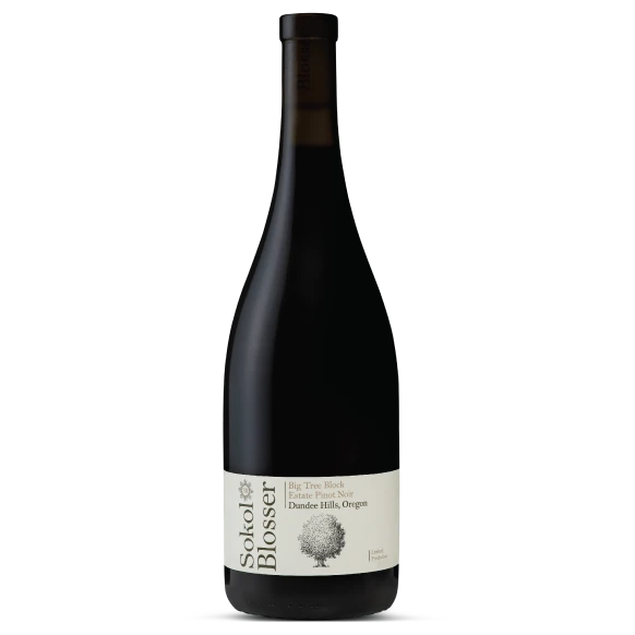 A bottle of 2018 Sokol Blosser Big Tree Block Pinot Noir 750ml Red Wine