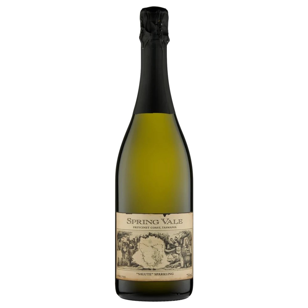 A bottle of 2021 Spring Vale Salute Sparkling 750ml Sparkling Wine