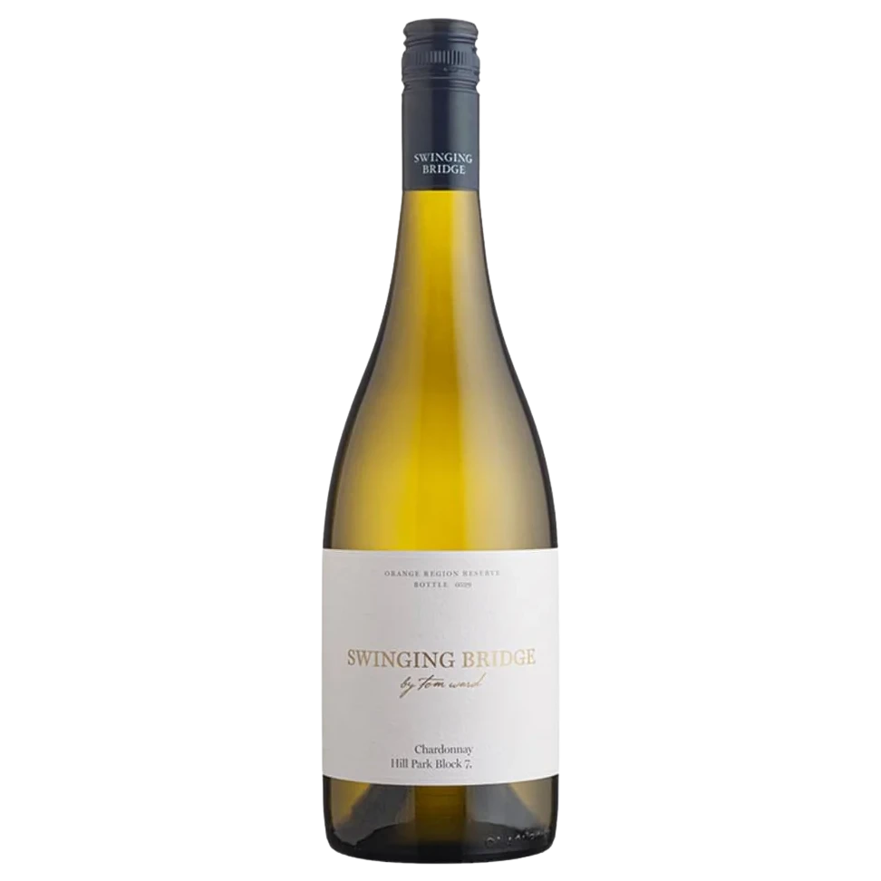 A bottle of 2022 Swinging Bridge Hill Park Chardonnay 750ml White Wine