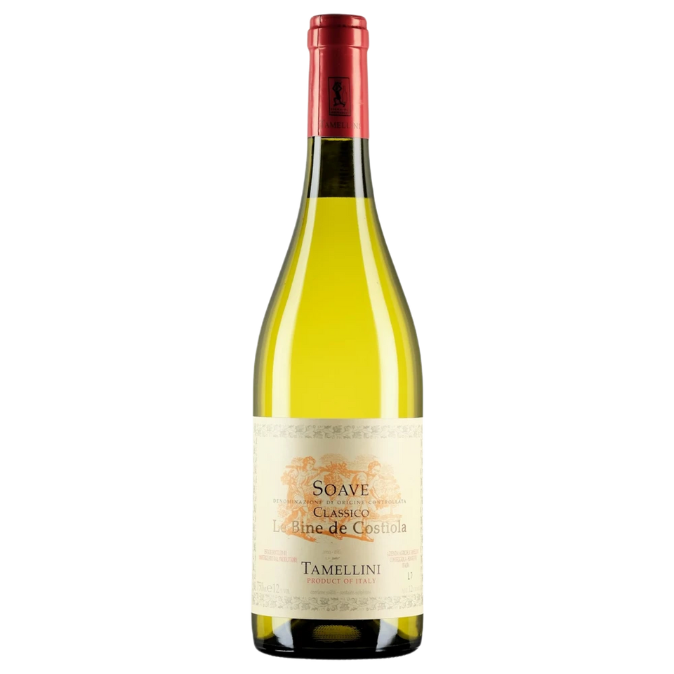 A bottle of 2023 Tamellini Soave Classico Le Bine de Costiola DOCG 750ml White Wine