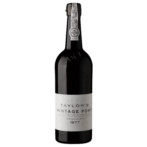 A bottle of Taylor's 1977 750ml Red Wine