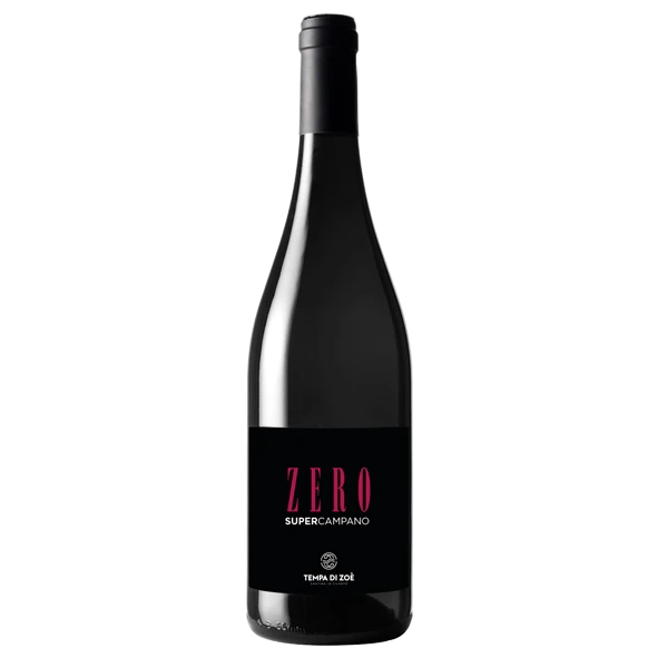 A bottle of 2017 Aglianico Zero igt 750ml Red Wine