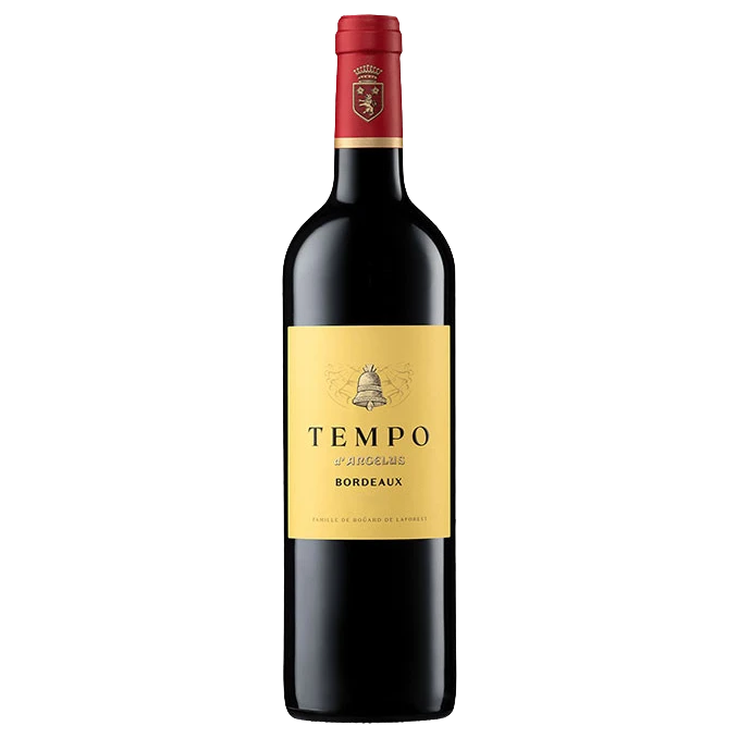 A bottle of Chateau Angelus Tempo d'Angelus 2023 1500ml Red Wine