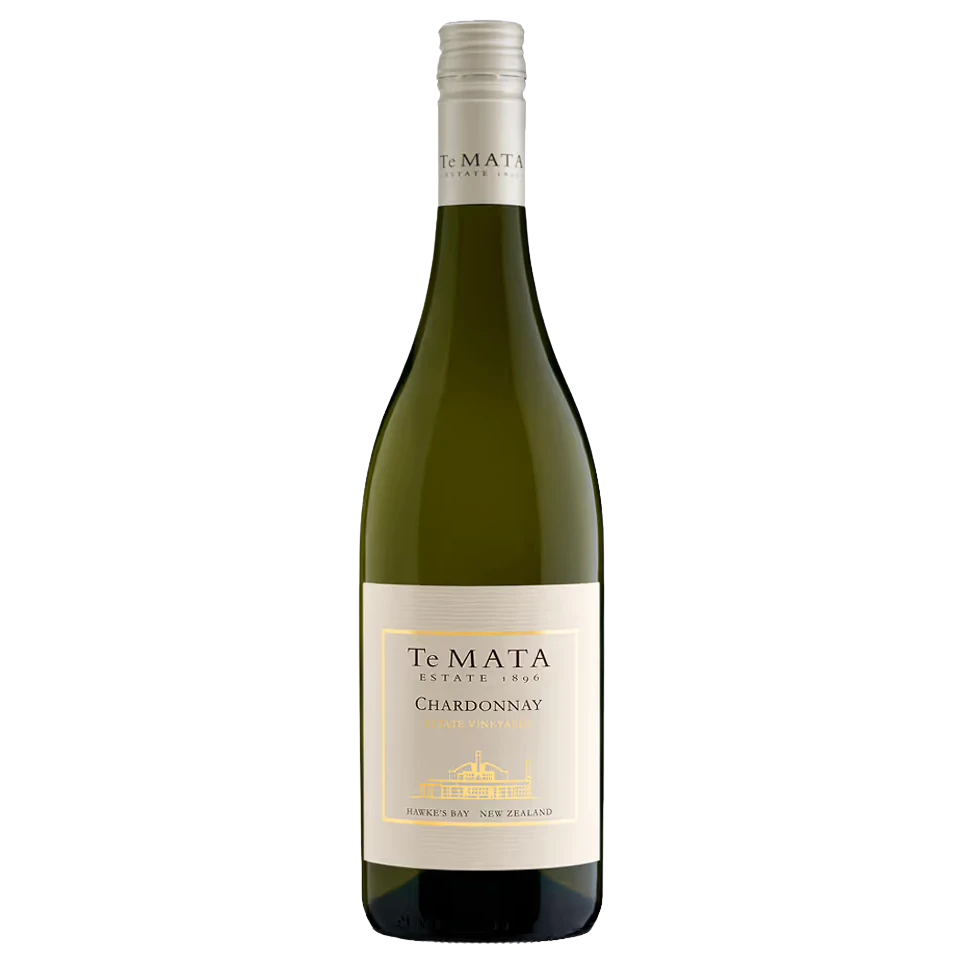 A bottle of 2024 Te Mata Estate Chardonnay Vineyards 750ml White Wine
