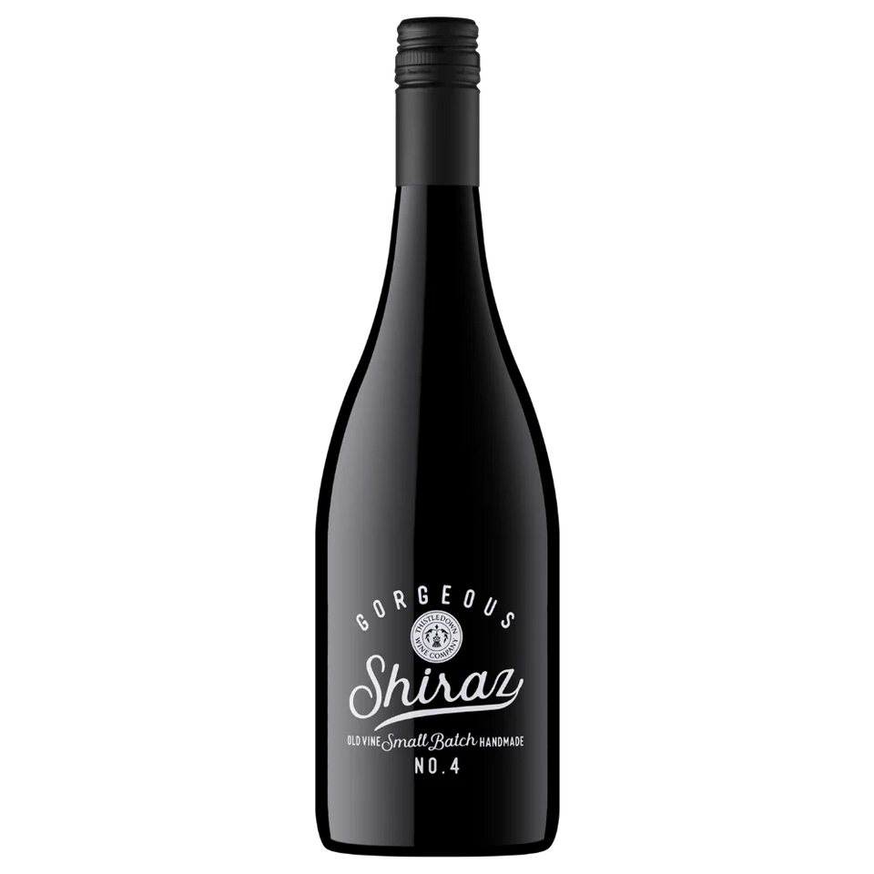 A bottle of 2023 Thistledown Gorgeous Shiraz 750ml Red Wine