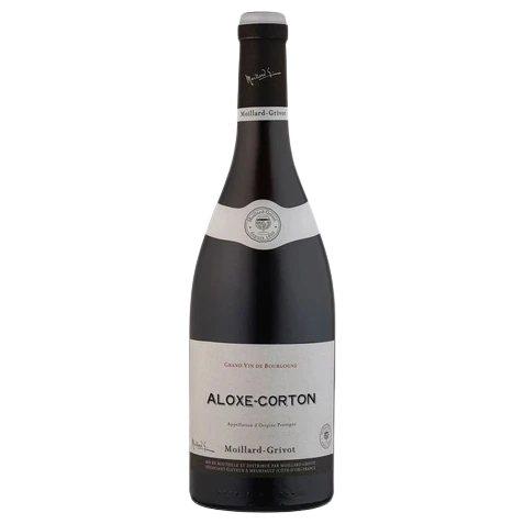A bottle of 2019 Moillard Grivot Aloxe Corton 1er Cru 750ml Red Wine
