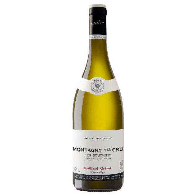 A bottle of 2018 Moillard Grivot Montagny 1er Cru 750ml White Wine