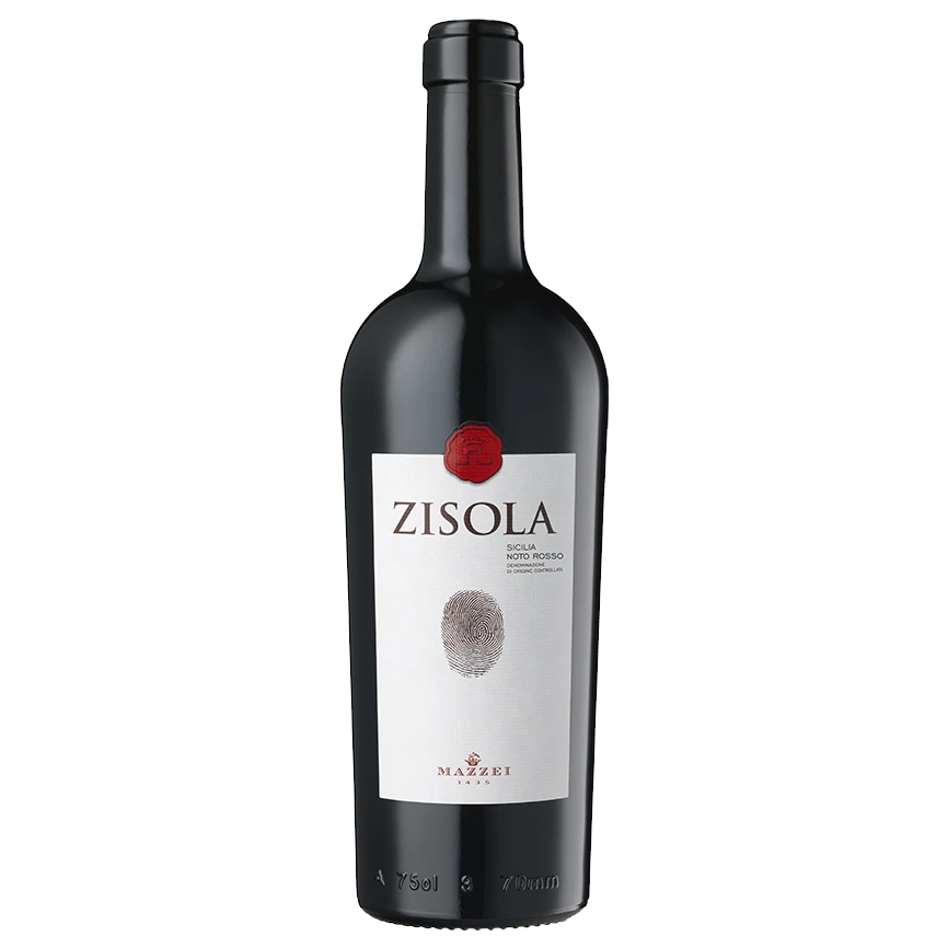 A bottle of 2017 Mazzei Zisola Nero D'Avola Sicilia DOC Biologico 750ml Red Wine