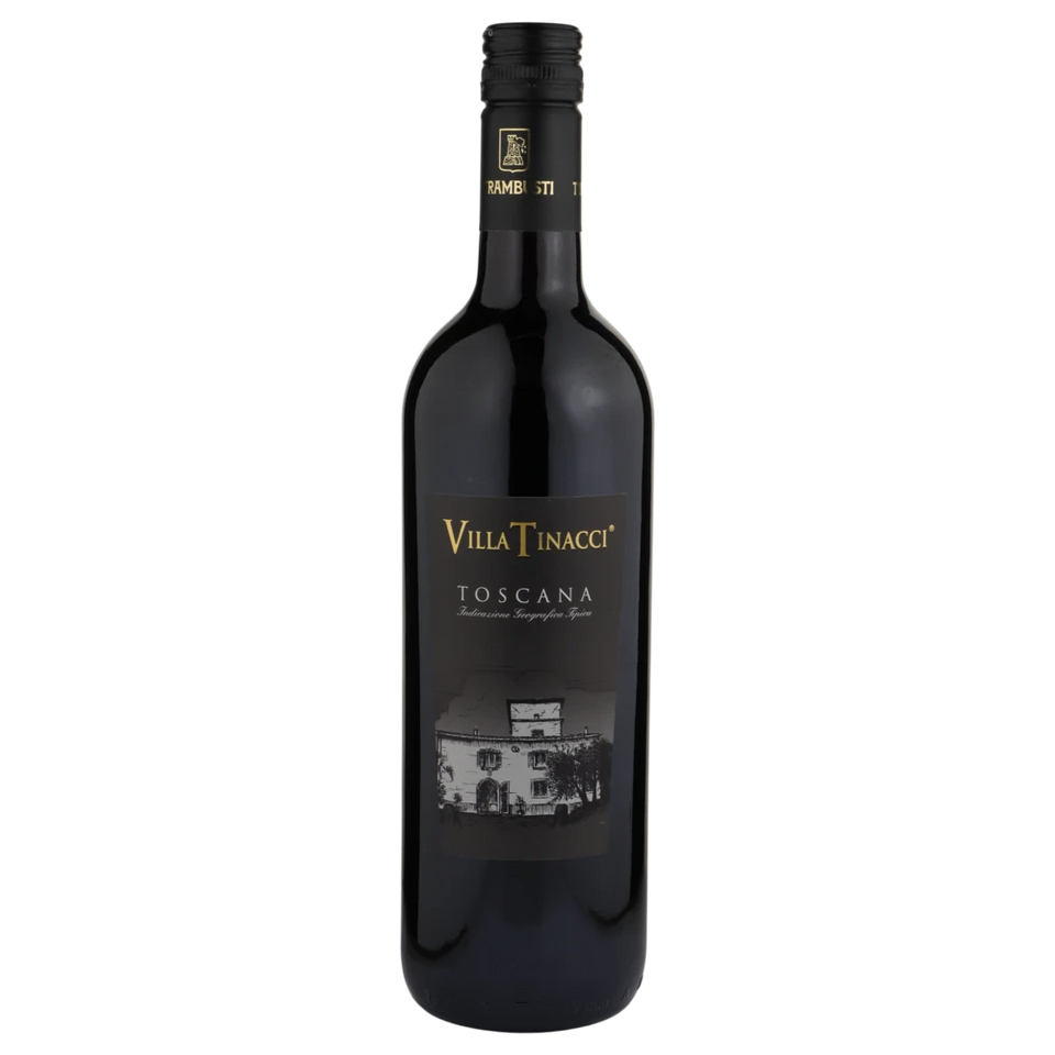 A bottle of 2022 Trambusti Villa Tinacci Rosso Tuscana IGT 750ml Red Wine
