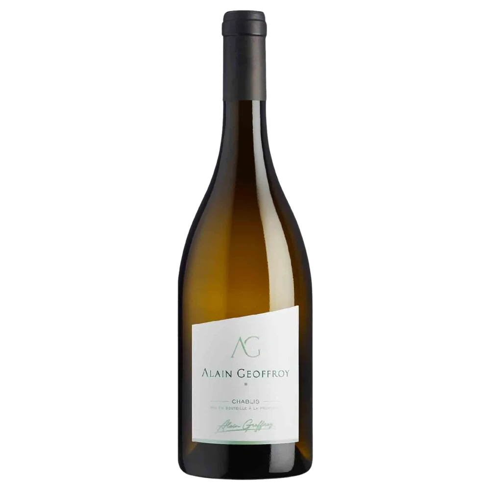 A bottle of 2020 Alain Geoffroy Signature Series Chablis 750ml White Wine
