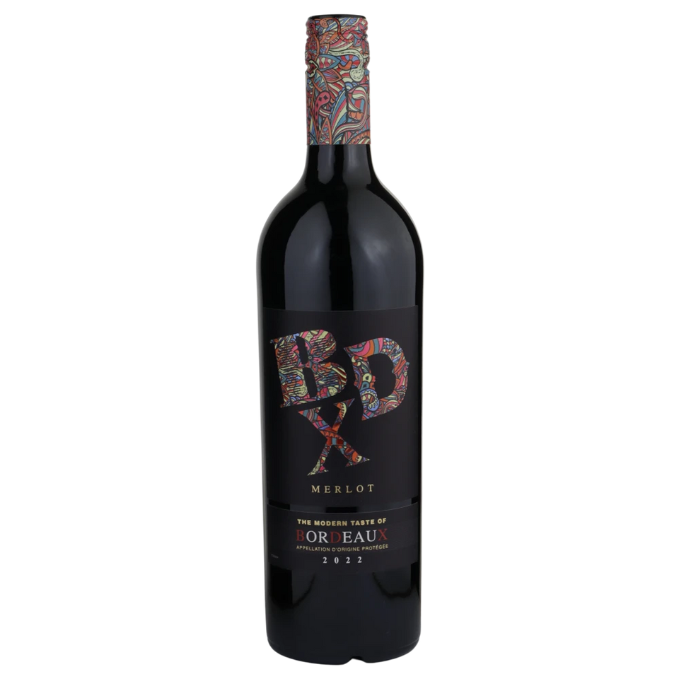 A bottle of 2022 BDX Bordeaux 750ml Red Wine