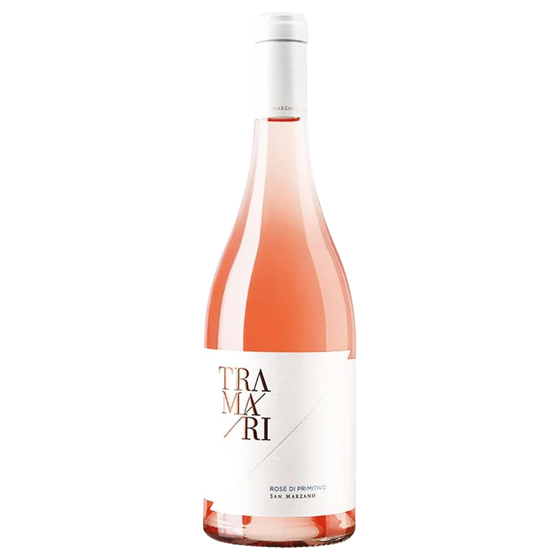 A bottle of 2022 San Marzano Tramari Rose 750ml Rose Wine