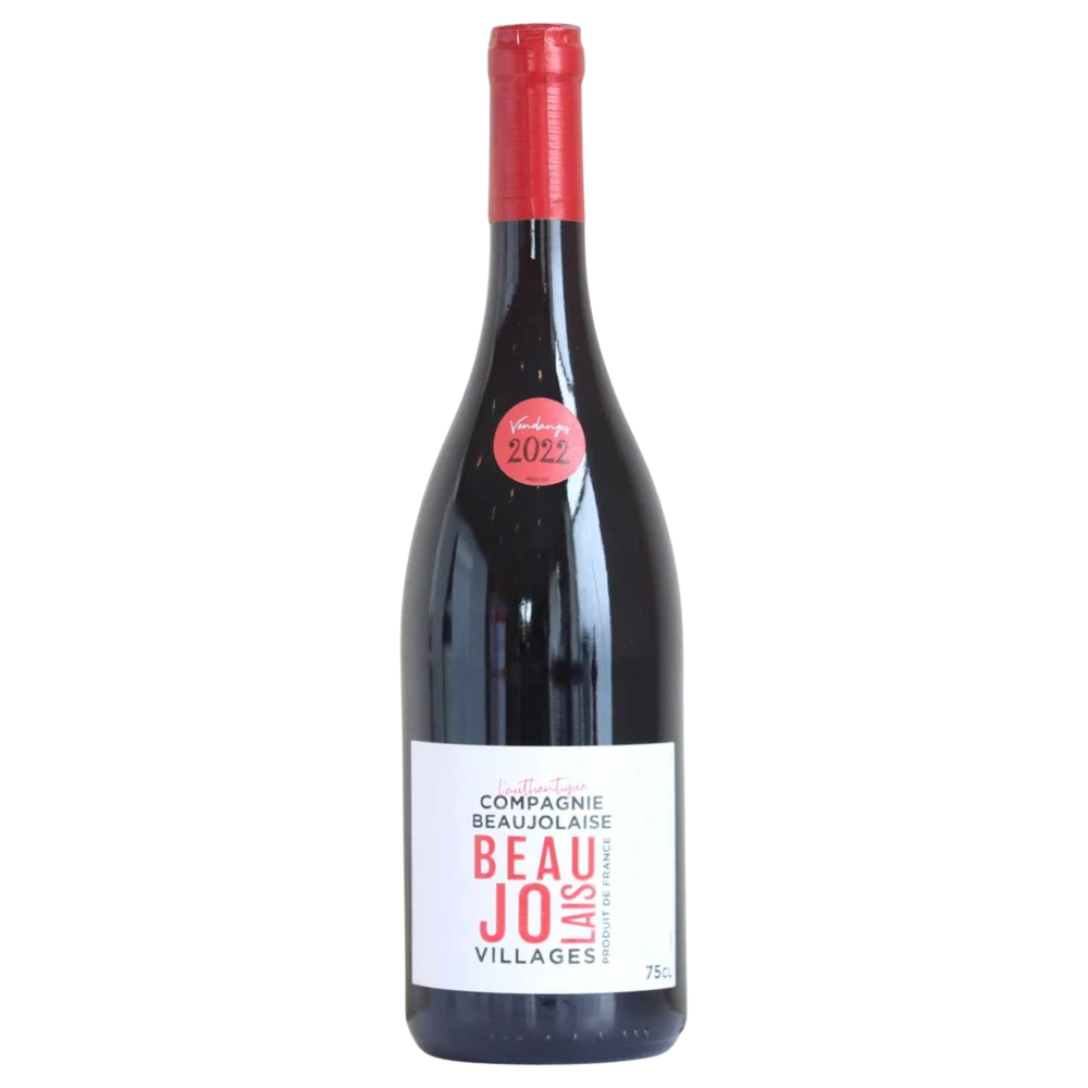 A bottle of 2022 La Compagnie Beaujolais Beaujolais 750ml Red Wine