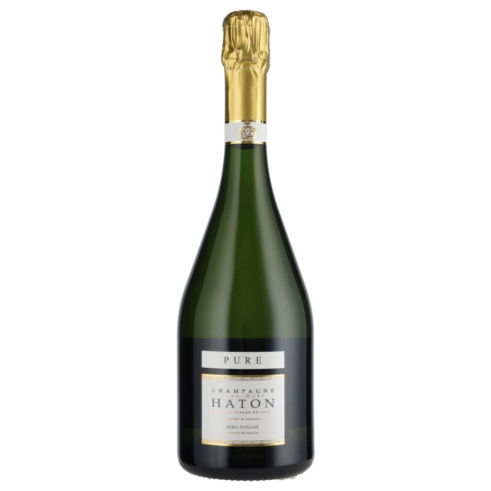 A bottle of NV Champagne Jean Noel Haton Pure Brut Zero 750ml Sparkling Wine