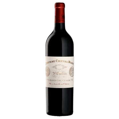 A bottle of 2021 Chateau Cheval Blanc Saint Emillion 750ml Red Wine
