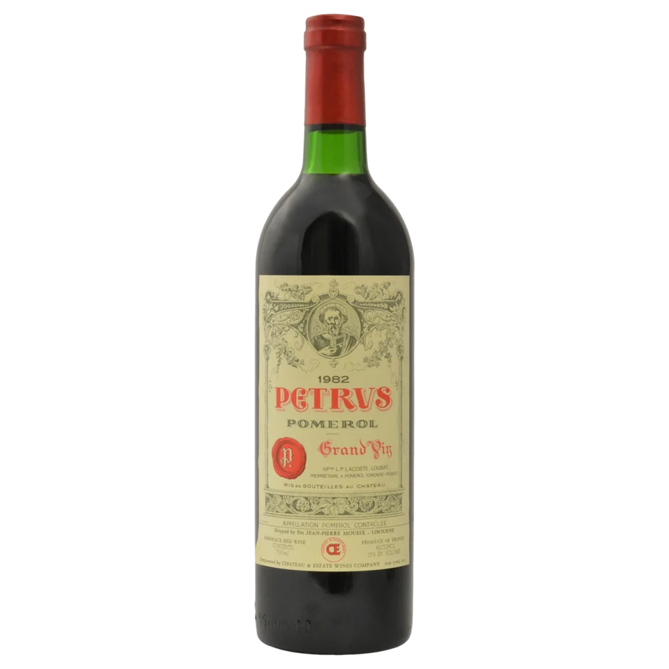 A bottle of 1982 Chateau Petrus Pomerol 750ml Red Wine