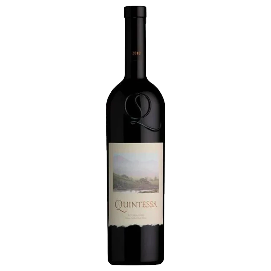 A bottle of 2018 Quintessa Nappa Valley 750ml Red Wine