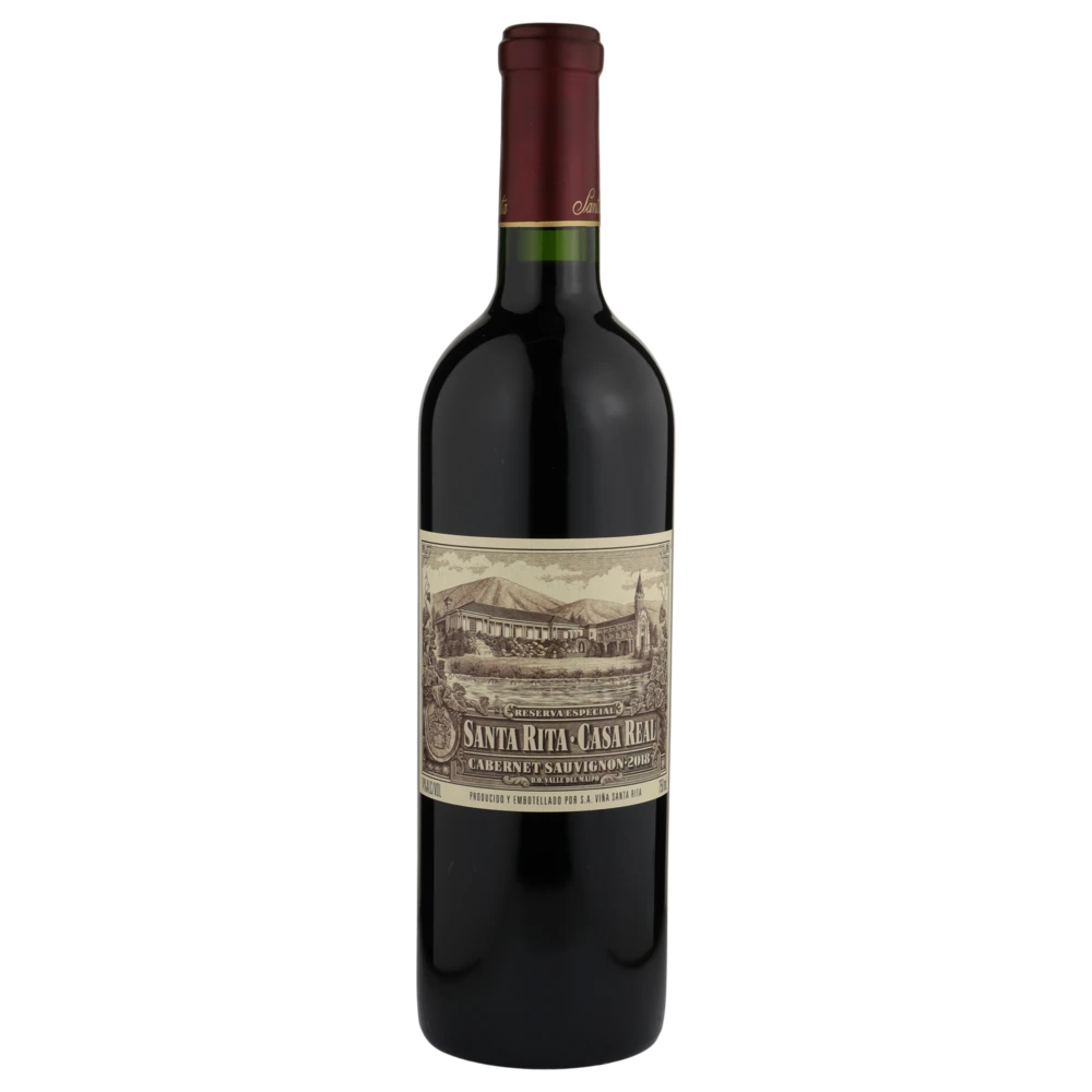 A bottle of 2018 Santa Rita Casa Real Maipo Valley Chile 750ml Red Wine