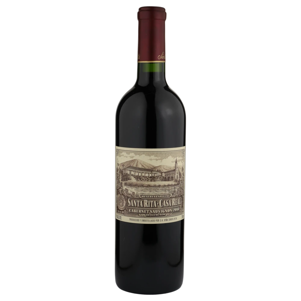 A bottle of 2018 Santa Rita Casa Real Maipo Valley Chile 750ml Red Wine