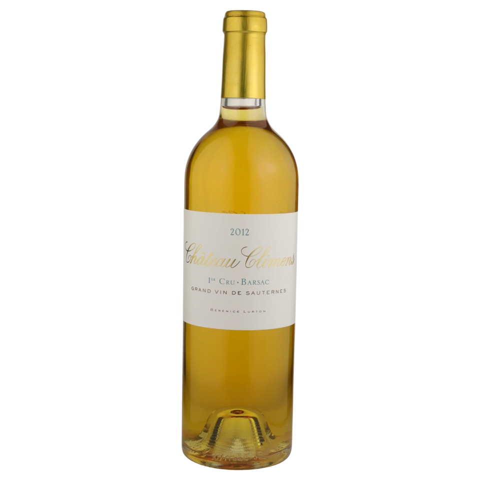 A bottle of 2012 Chateau Climens Sauterne 750ml White Wine