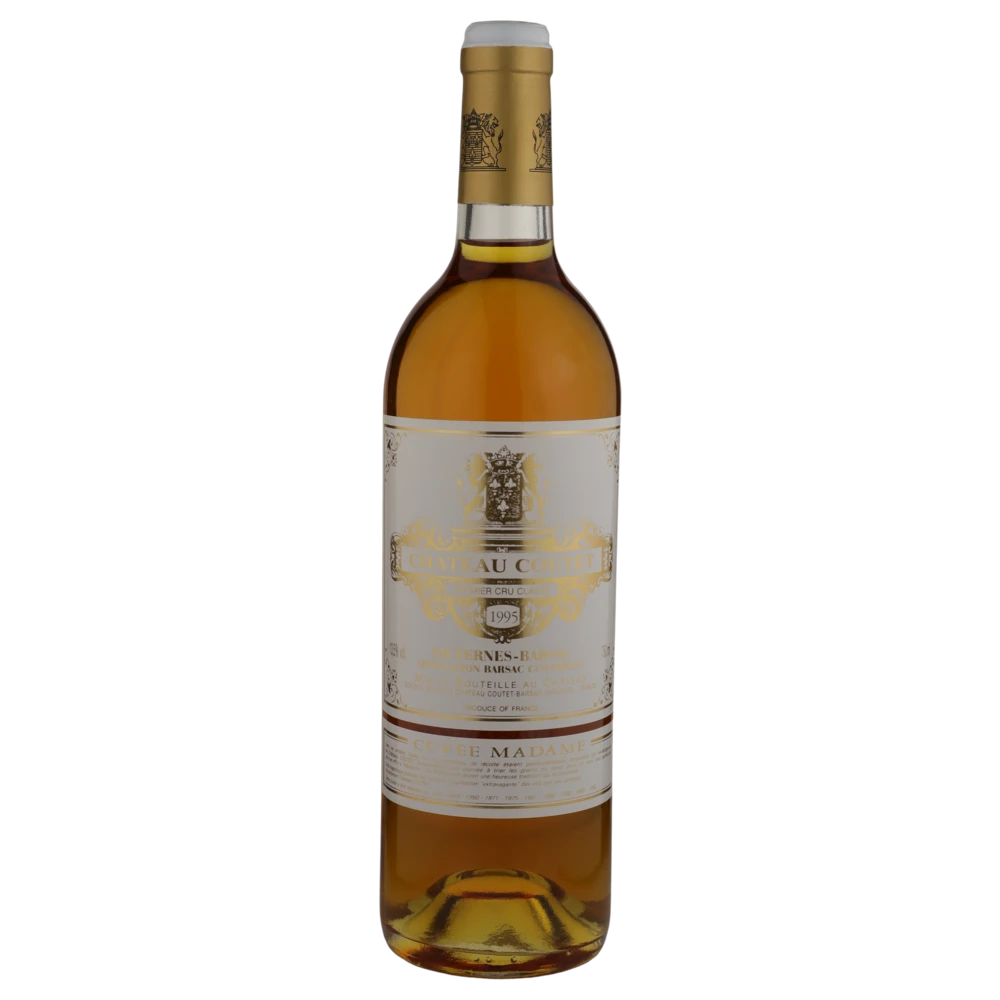 A bottle of 1995 Chateau Coutet et Madam Cuvee Sauterne 750ml White Wine