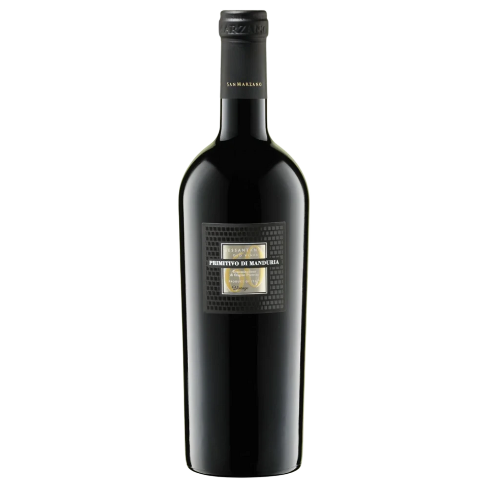 A bottle of 2019 San Marzano Sessantanni 750ml Red Wine