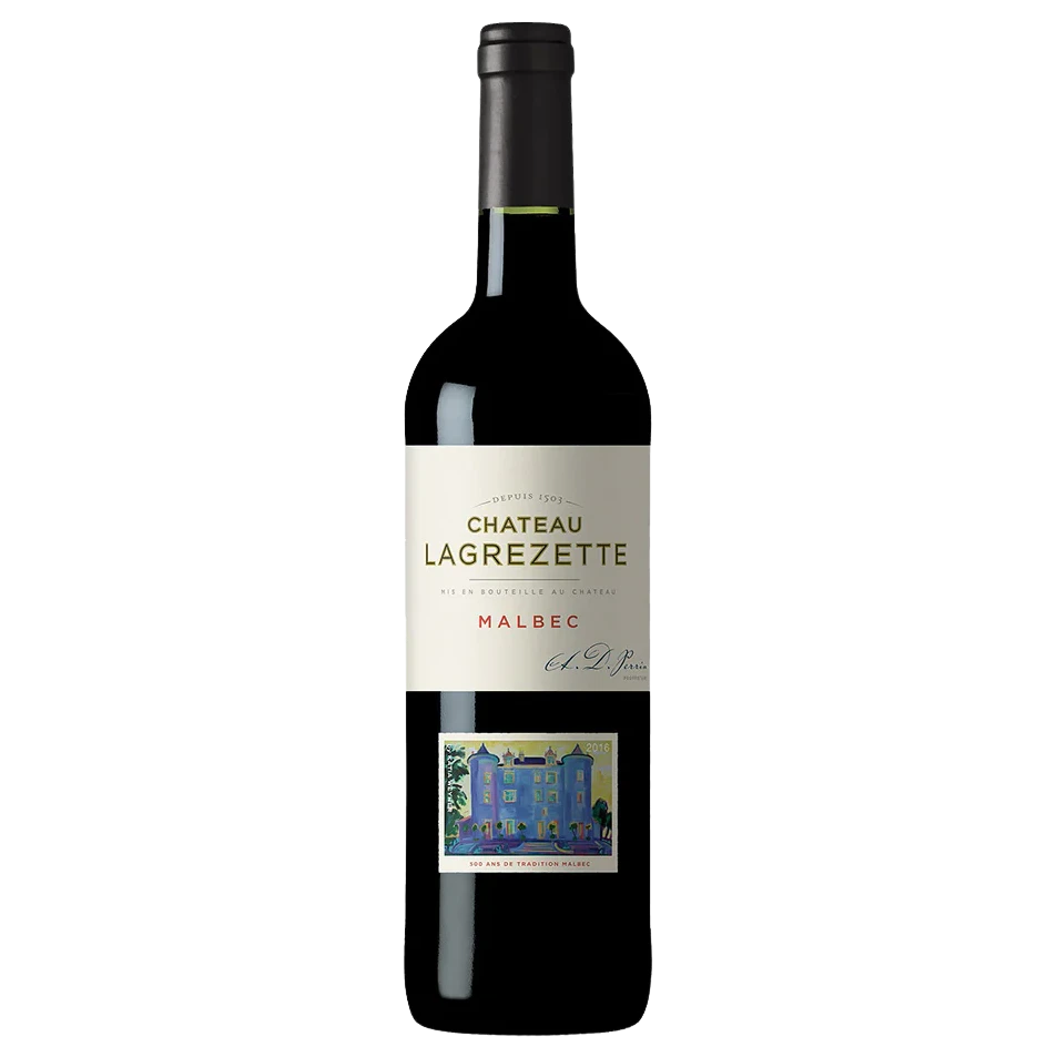 A bottle of 2016 Chateau Lagrezette 750ml Red Wine