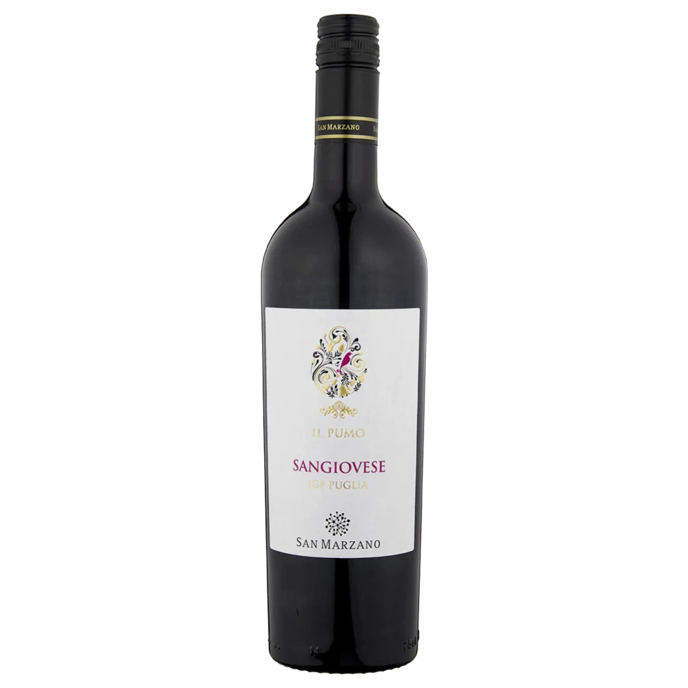 A bottle of 2023 San Marzano il Pumo Sangiovese Puglia IGP 750ml Red Wine