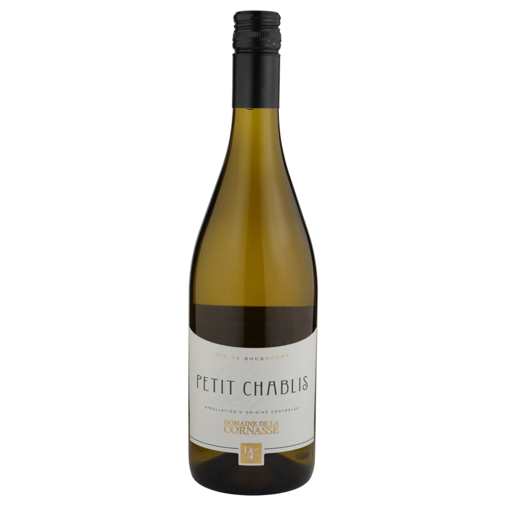 A bottle of 2023 Domain de la Corntasse Petit Chablis 750ml White Wine