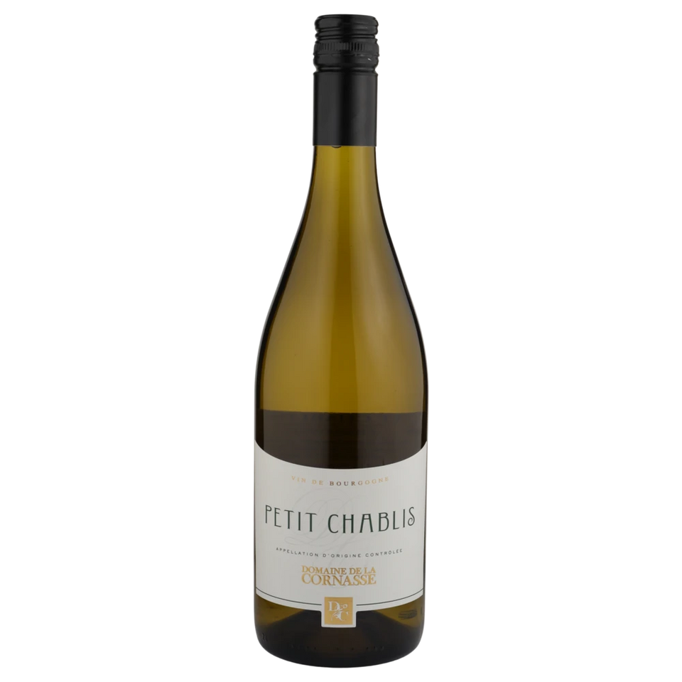 A bottle of 2023 Domain de la Corntasse Petit Chablis 750ml White Wine