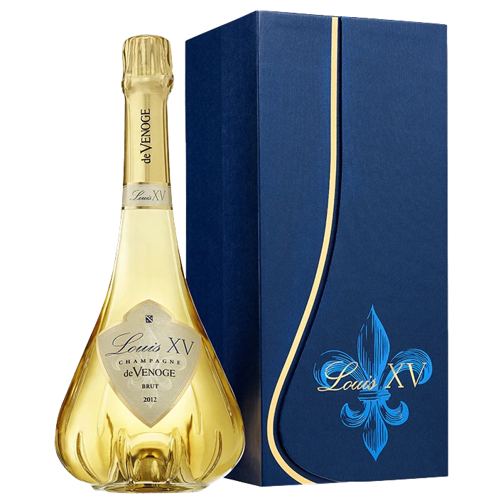 A bottle of 2014 Champagne de Venoge Louis XV Millésime 750ml Sparkling Wine
