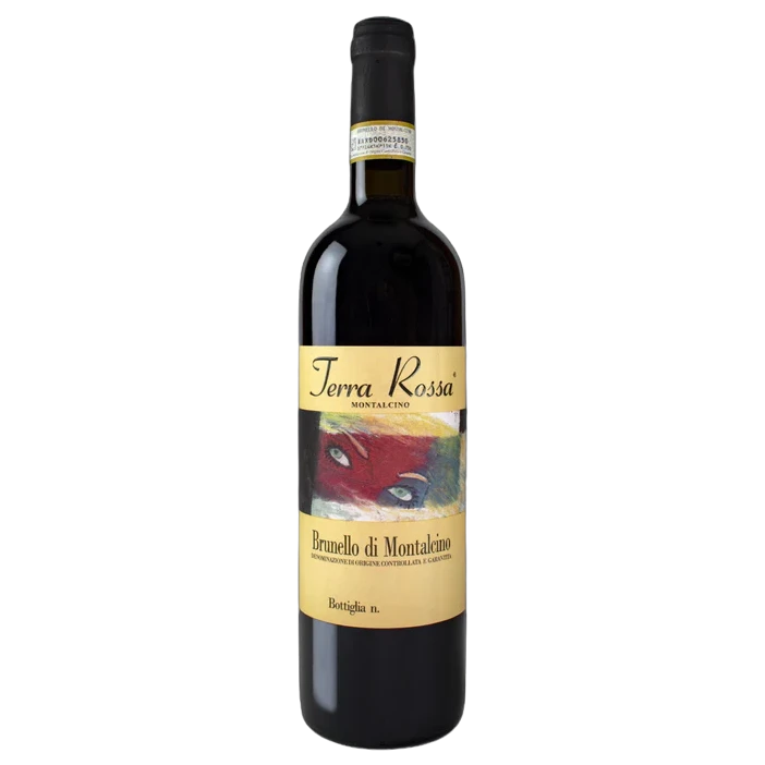 A bottle of 2017 Rodolfo Cosimi Terra Rossa Brunello 750ml Red Wine