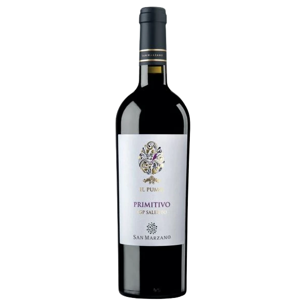 A bottle of 2022 San Marzano il Pumo Primitivo Puglia IGP 750ml Red Wine