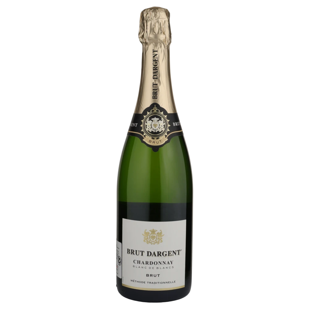 A bottle of NV D'Argent Cuvee Prestige Blanc de Blancs Brut 750ml Sparkling Wine