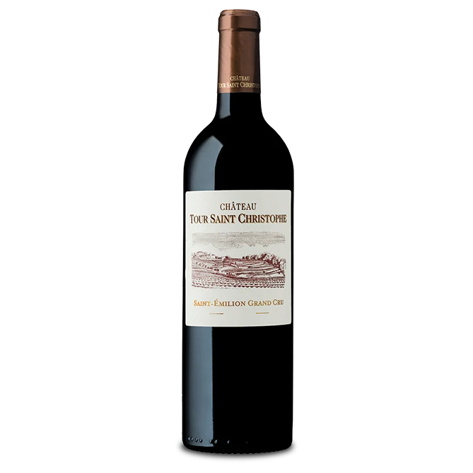 A bottle of 2020 Chateau Tour Saint Christophe Saint Emillion 750ml Red Wine