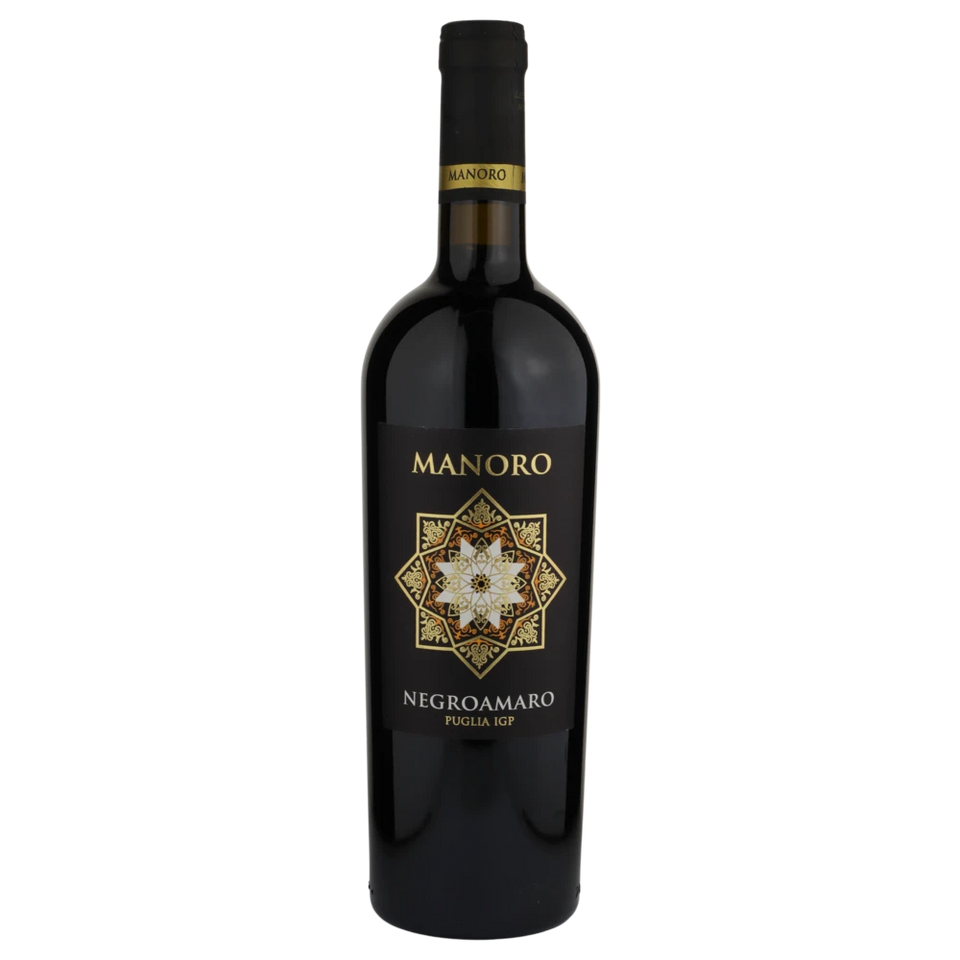 A bottle of 2022 San Marzano Manoro Negroamaro 750ml Red Wine