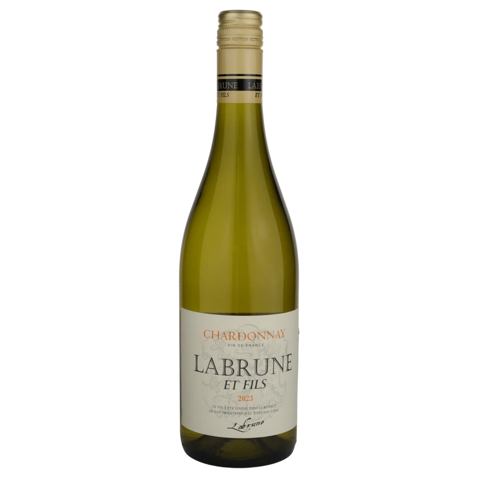 A bottle of 2023 Labrune Chardonnay 750ml White Wine