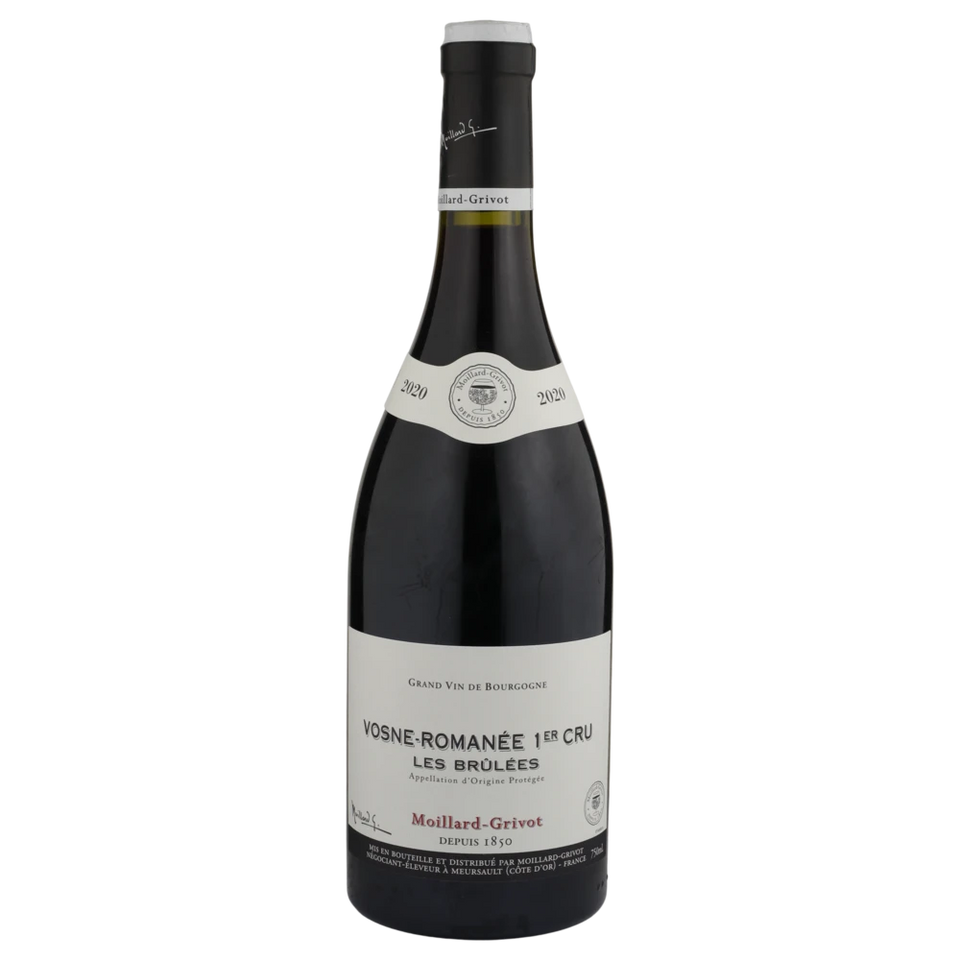 A bottle of 2020 Moillard Grivot Vosne Romanée 1er Cru "Aux Brulées 750ml Red Wine