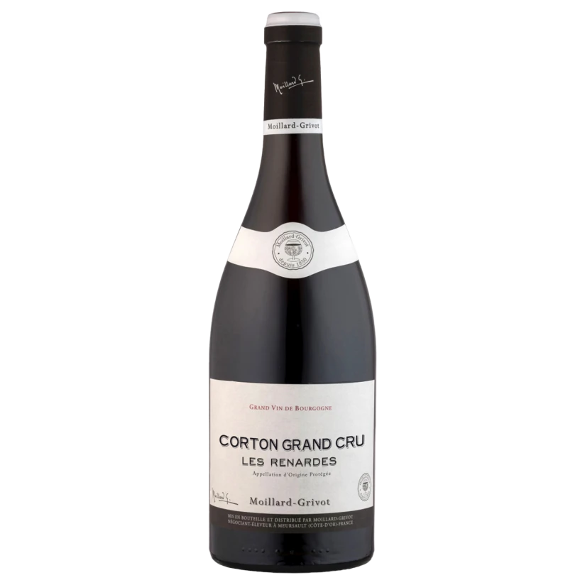 A bottle of 2020 Moillard Grivot Corton Grand Cru Les Renardes 750ml Red Wine