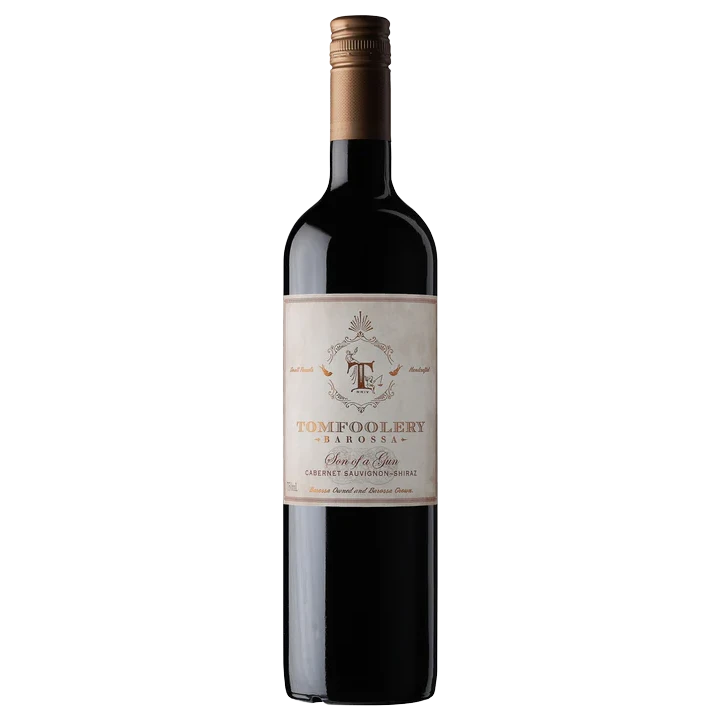 A bottle of Tomfoolery Son of a Gun Cabernet Shiraz 2023 750ml Red Wine