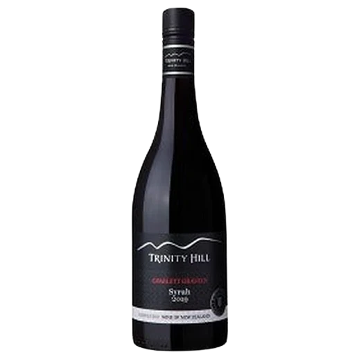 A bottle of 2020 Trinity Hill Gimblett Gravels Syrah 750ml Red Wine