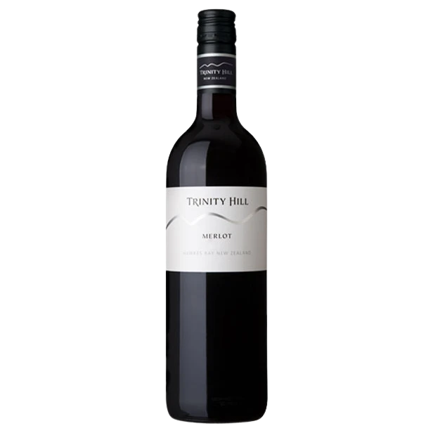 A bottle of 2024 Trinity Hill Merlot 750ml Red Wine