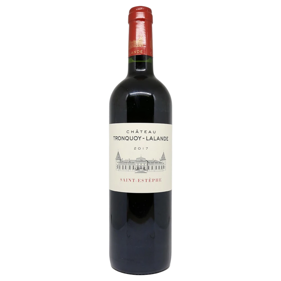 A bottle of 2017 Chateau Tronquoy Lalande 375ml Red Wine
