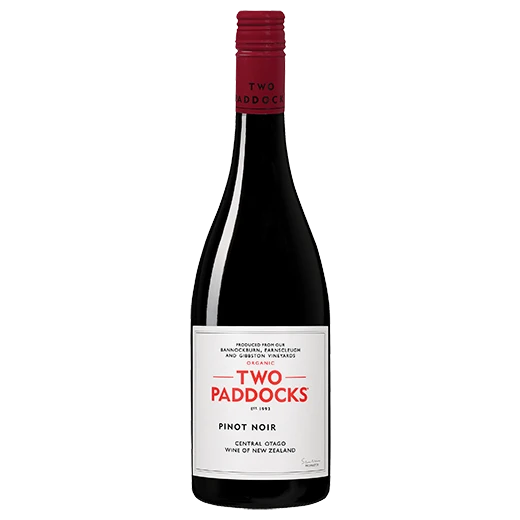 A bottle of 2023 Two Paddocks Pinot Noir 750ml Red Wine