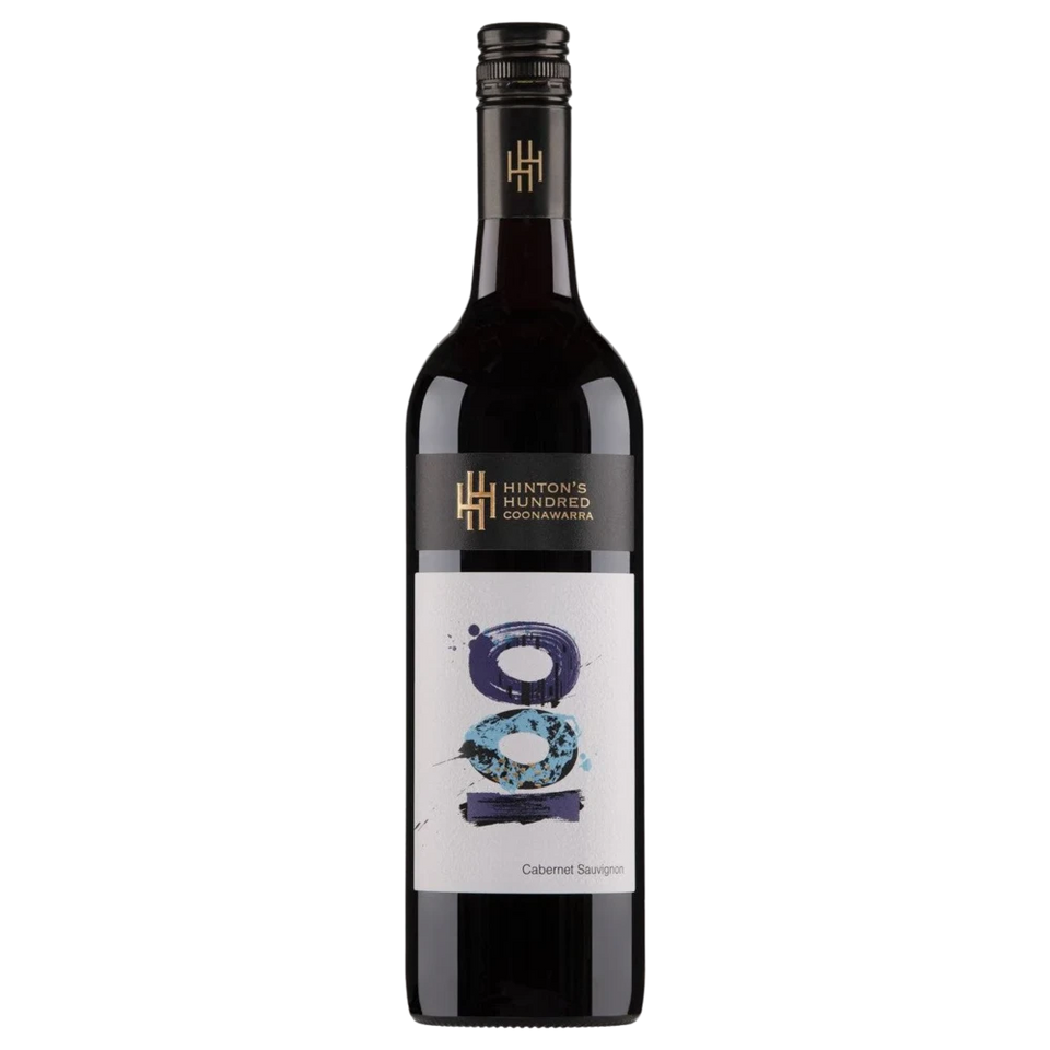 A bottle of 2022 Hintons Hundred Cab Sauv Coonawarra 750ml Red Wine