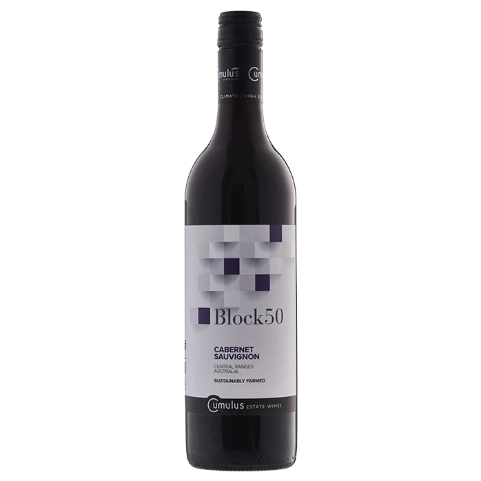 A bottle of 2019 Block 50 Cabernet Sauvignon 750ml Red Wine