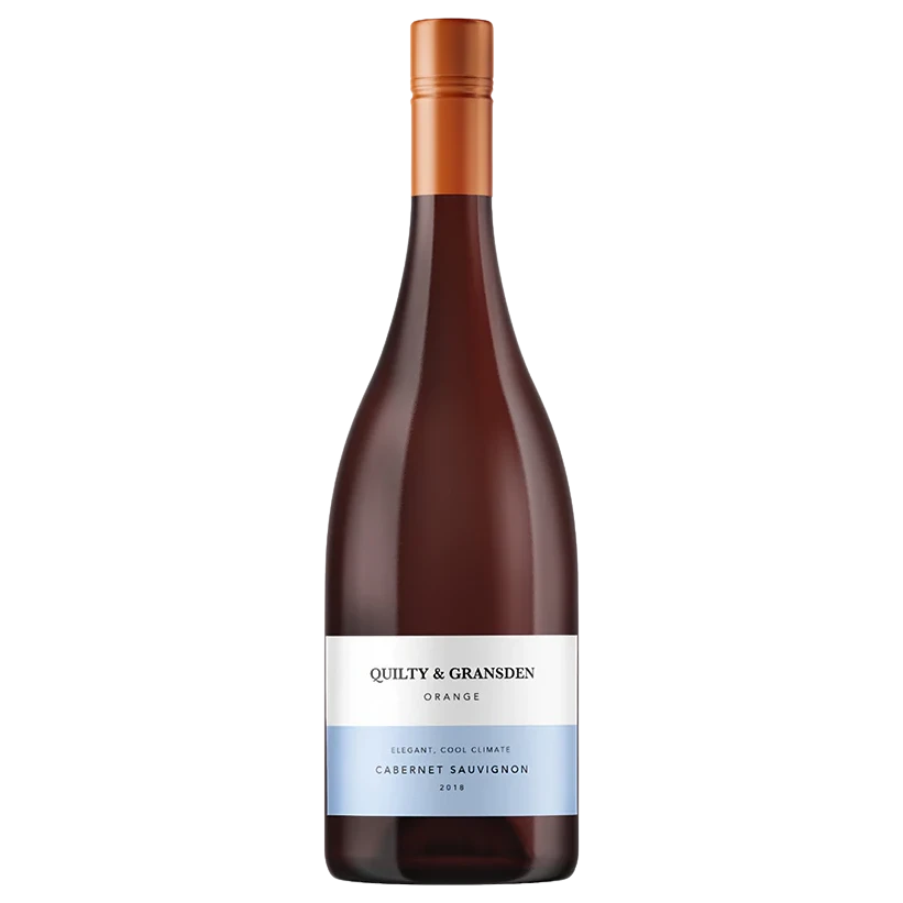 A bottle of 2021 Quilty & Gransden Cab Sauv Central Ranges 750ml Red Wine